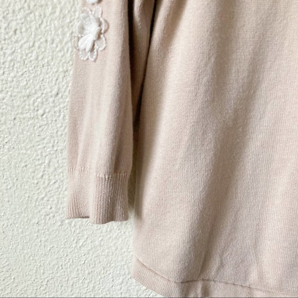 J Crew Knit Floral Embroidered Sweater Size Small - Picture 5 of 13